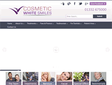 Tablet Screenshot of cosmeticwhitesmiles.co.uk